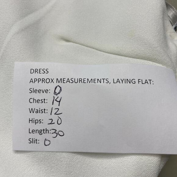 Missguided Dress Womens 4 Ivory Skater Short Mini Spaghetti Strap Sleeveless New - Picture 6 of 11